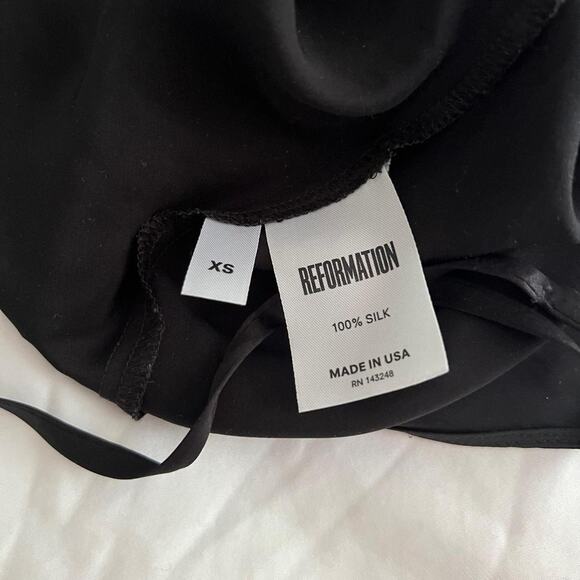 Reformation Black Silk Cami - Picture 3 of 4